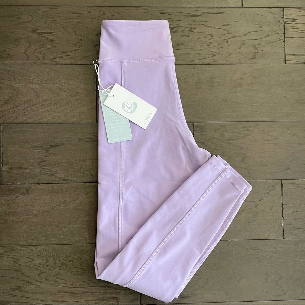 🆕Johnny Was Calme high-waisted lavender endurance leggings with pockets